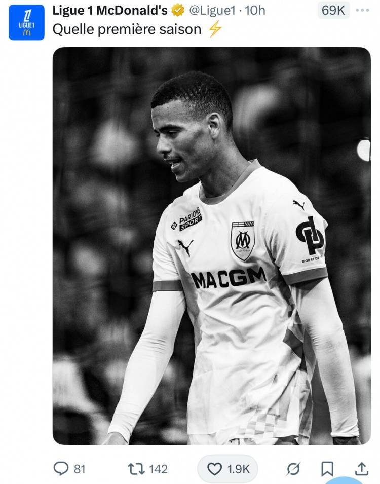 21球5助，法甲官方称赞青木：多么精彩绝伦的法甲首季！